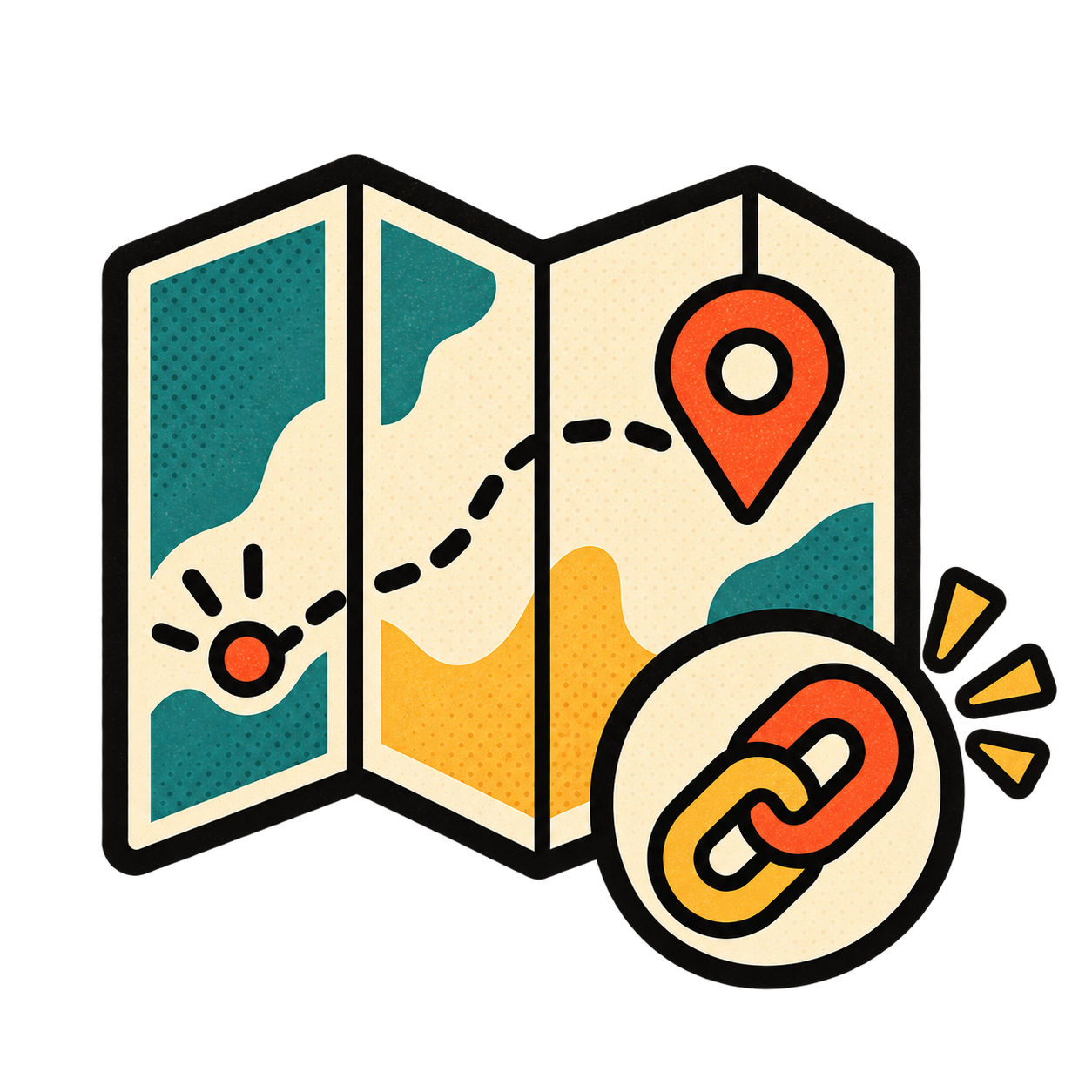 Connect your physical map with your digital trail