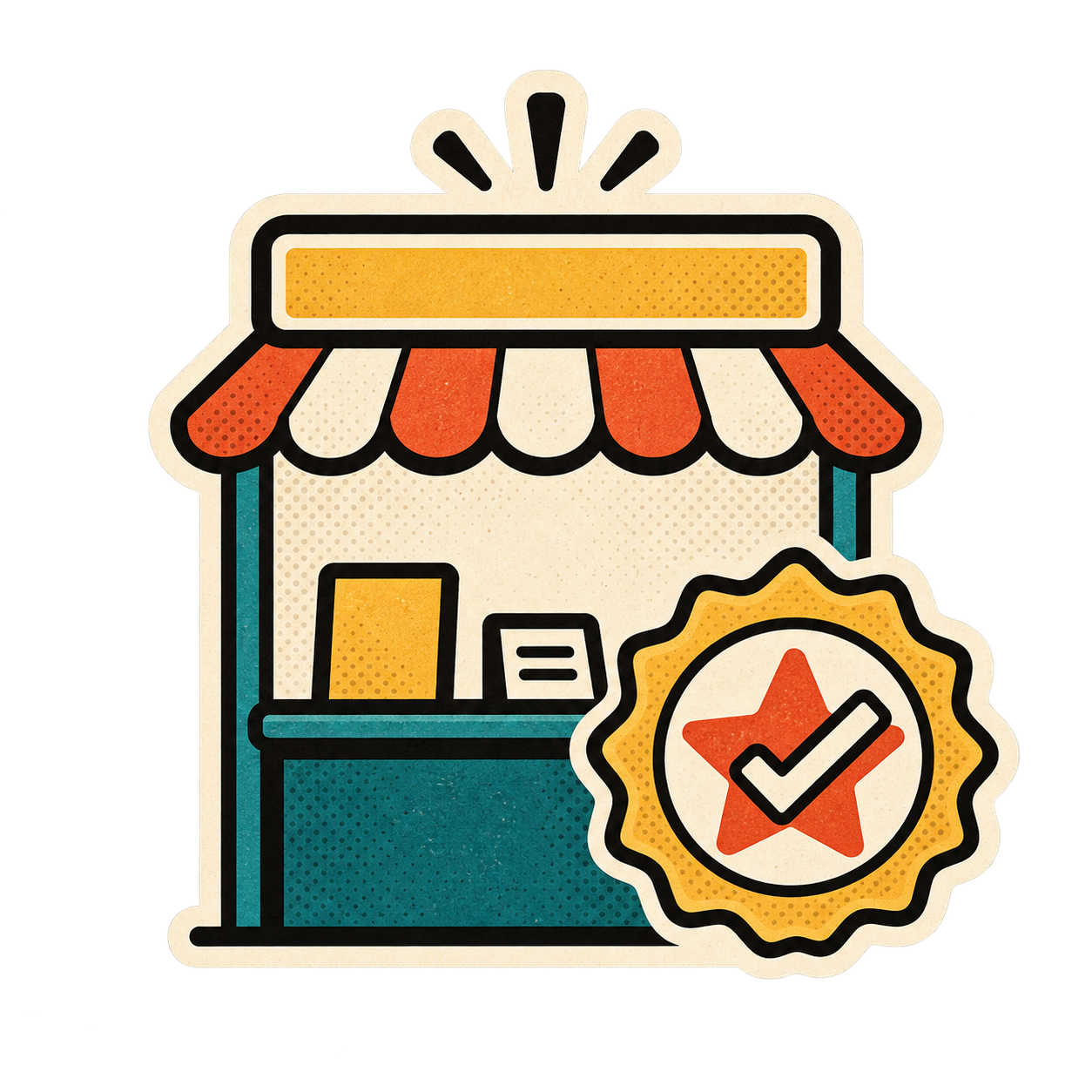Participating Map Trail booths illustration