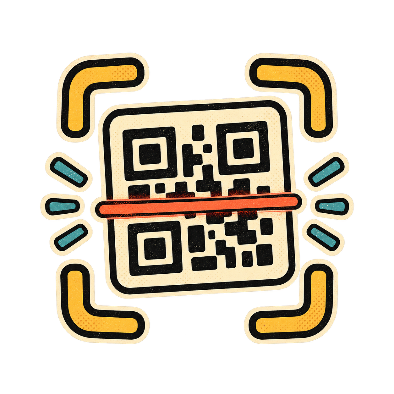 Scan QR code illustration