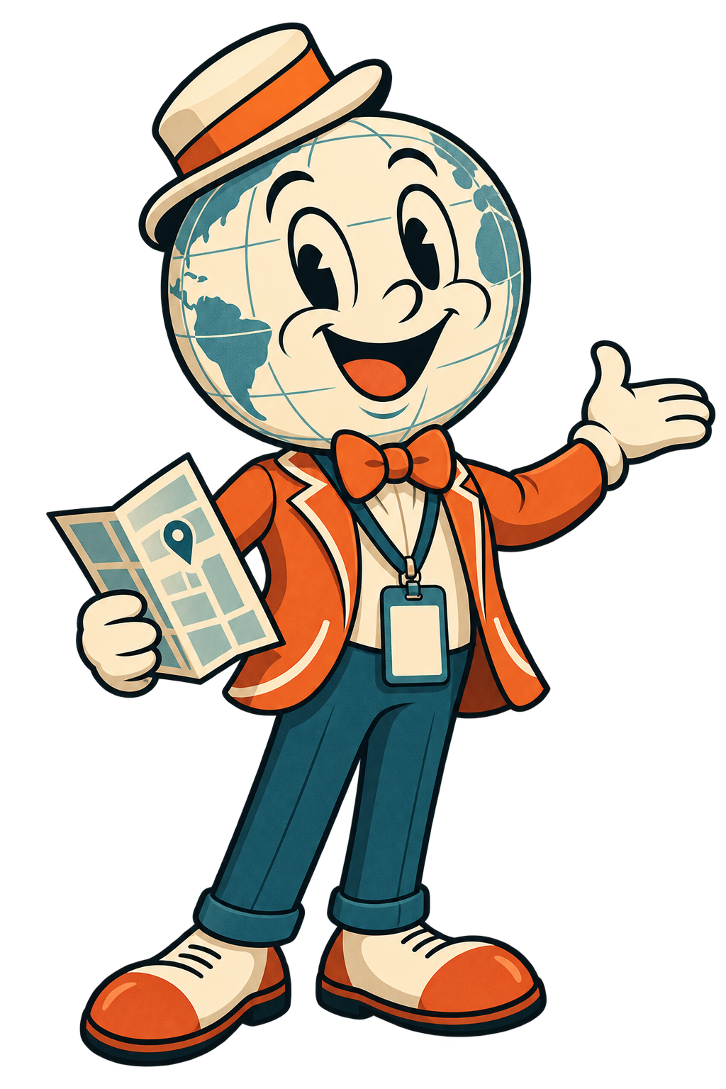 Globe guide mascot