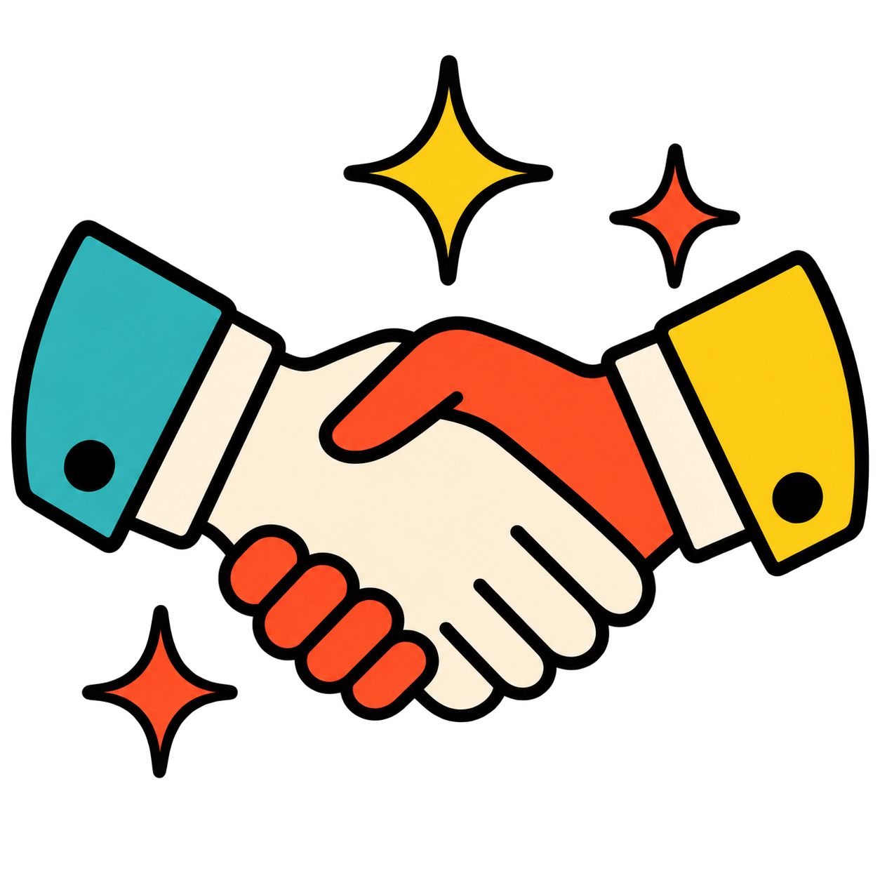 Handshake for global trade