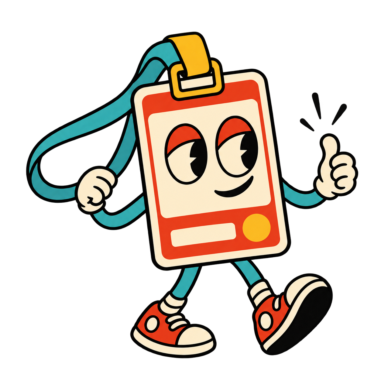 Visitor ID badge buddy